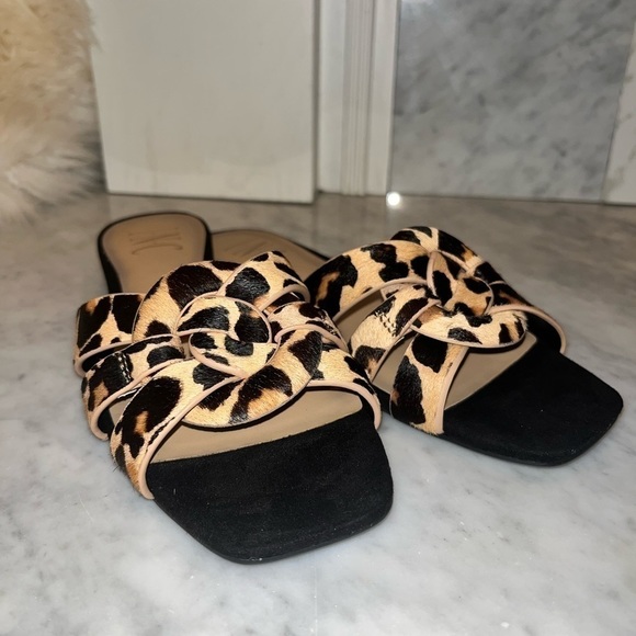 New! INC International Concepts Gargi Knotted-Strap Slide Sandals Leopard - Picture 2 of 9